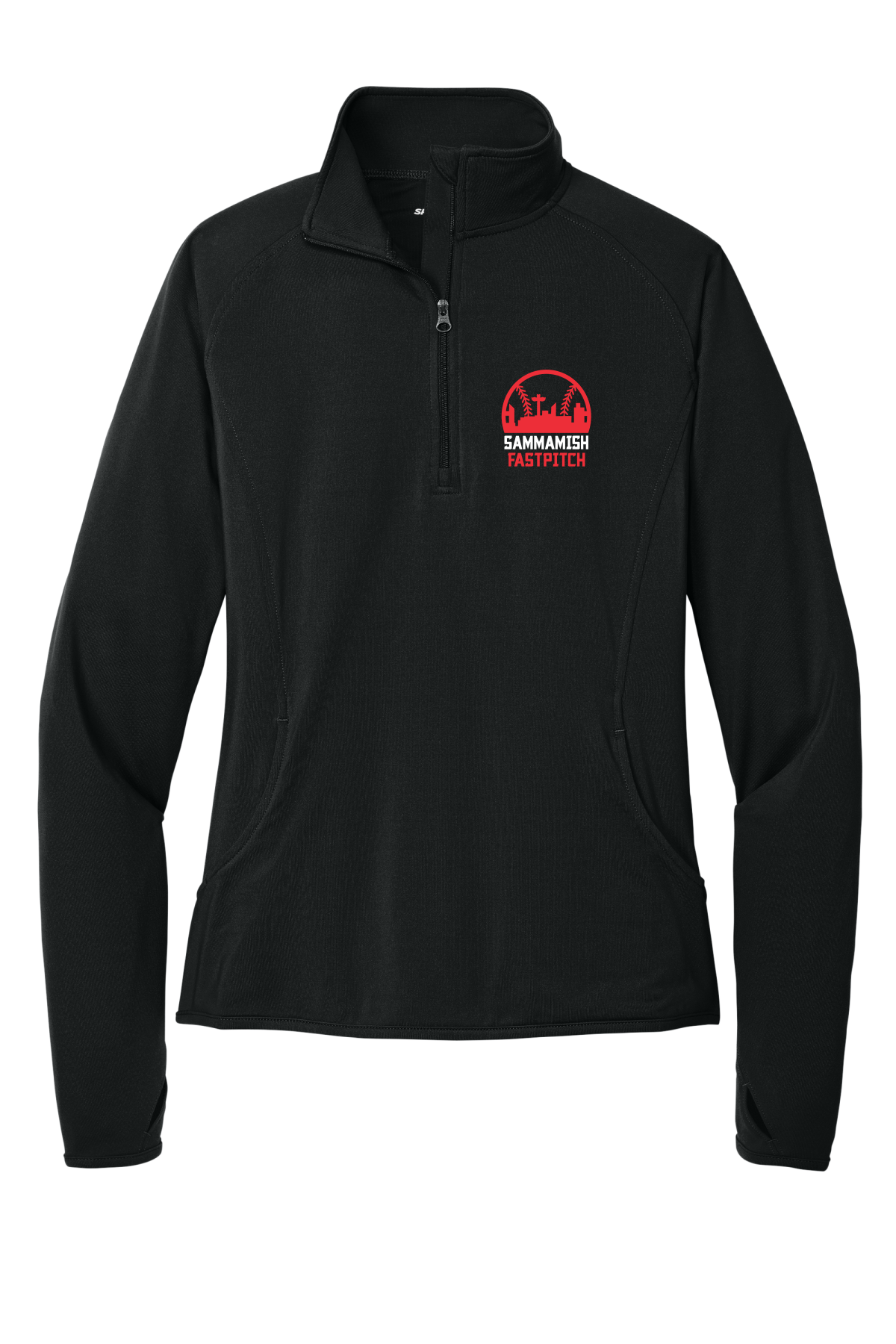 Womens Sport-Tek 1/4 Zip Pullover - Main Logo