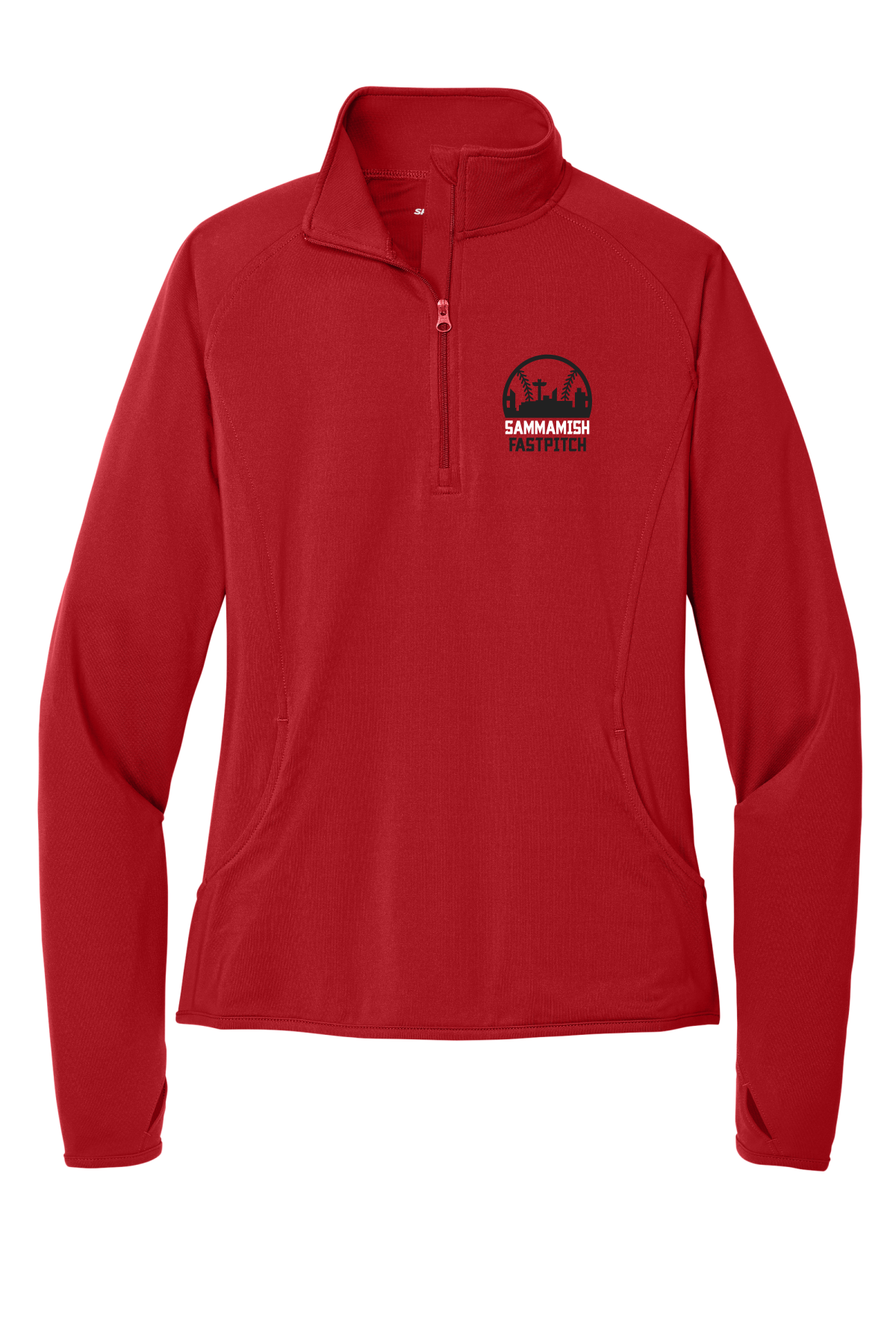 Womens Sport-Tek 1/4 Zip Pullover - Main Logo
