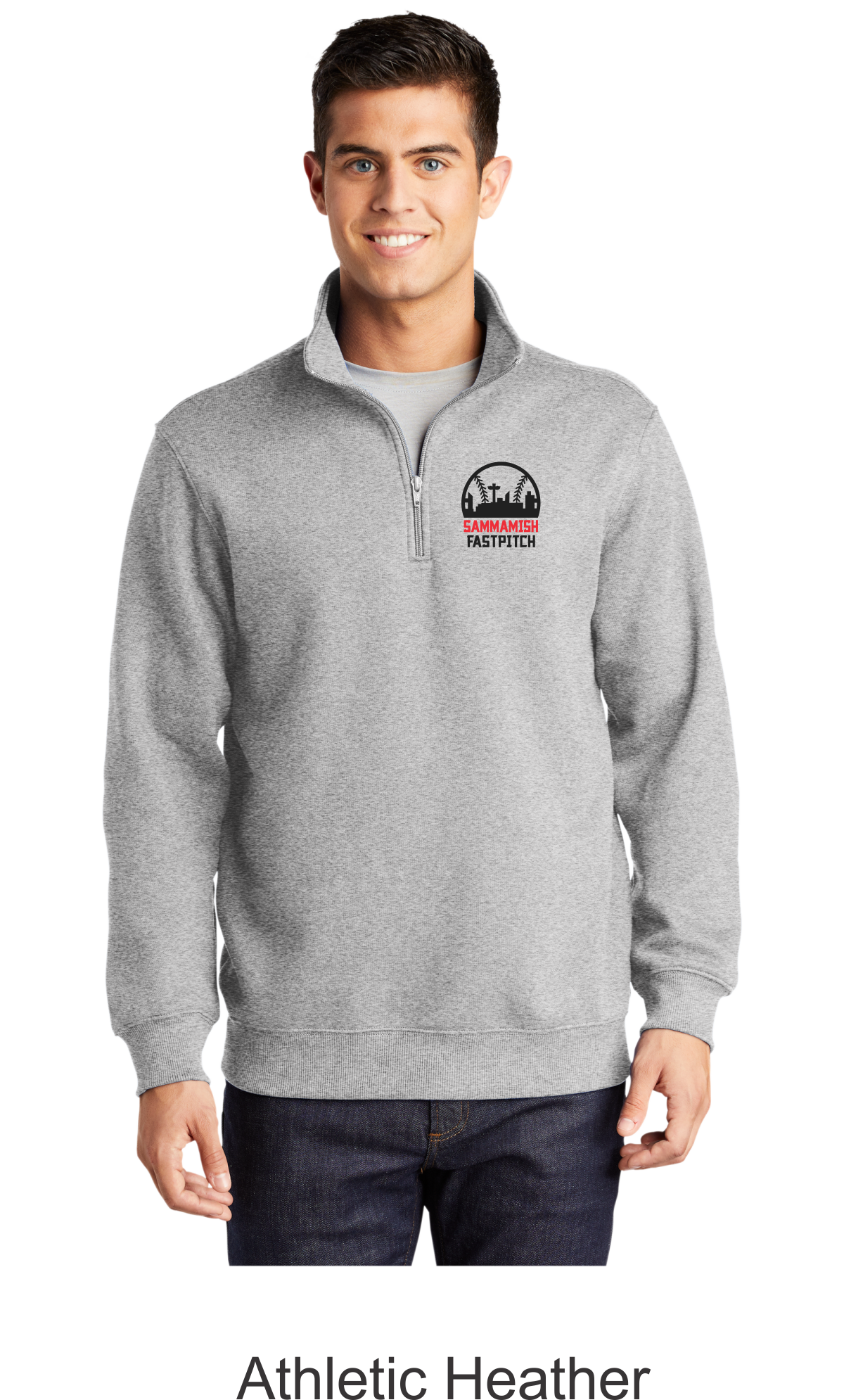 Men's 1/4-Zip Sweatshirt - Main Logo