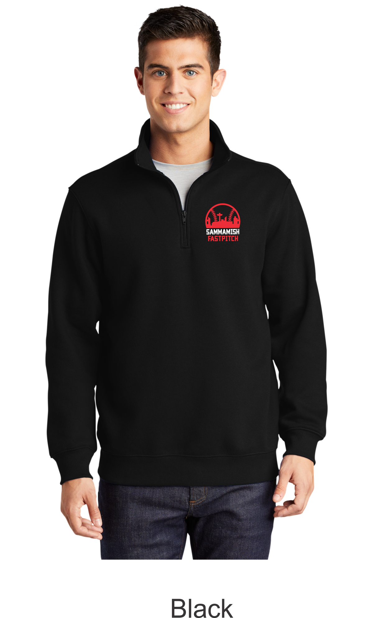 Men's 1/4-Zip Sweatshirt - Main Logo
