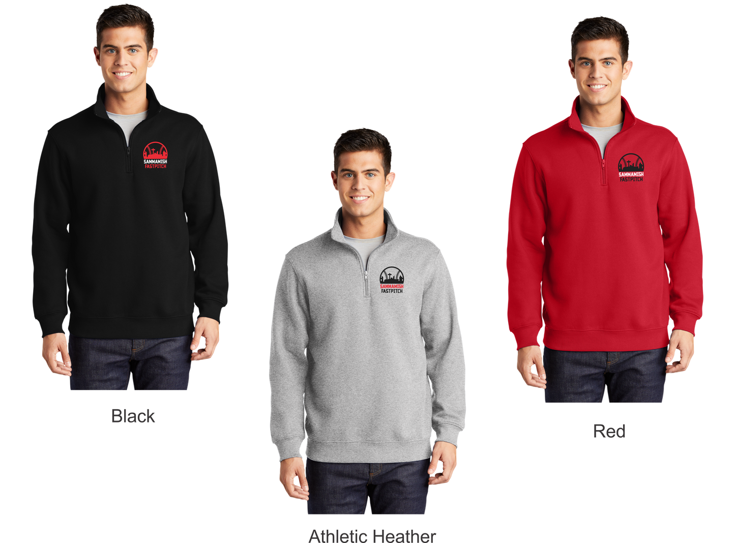 Men's 1/4-Zip Sweatshirt - Main Logo