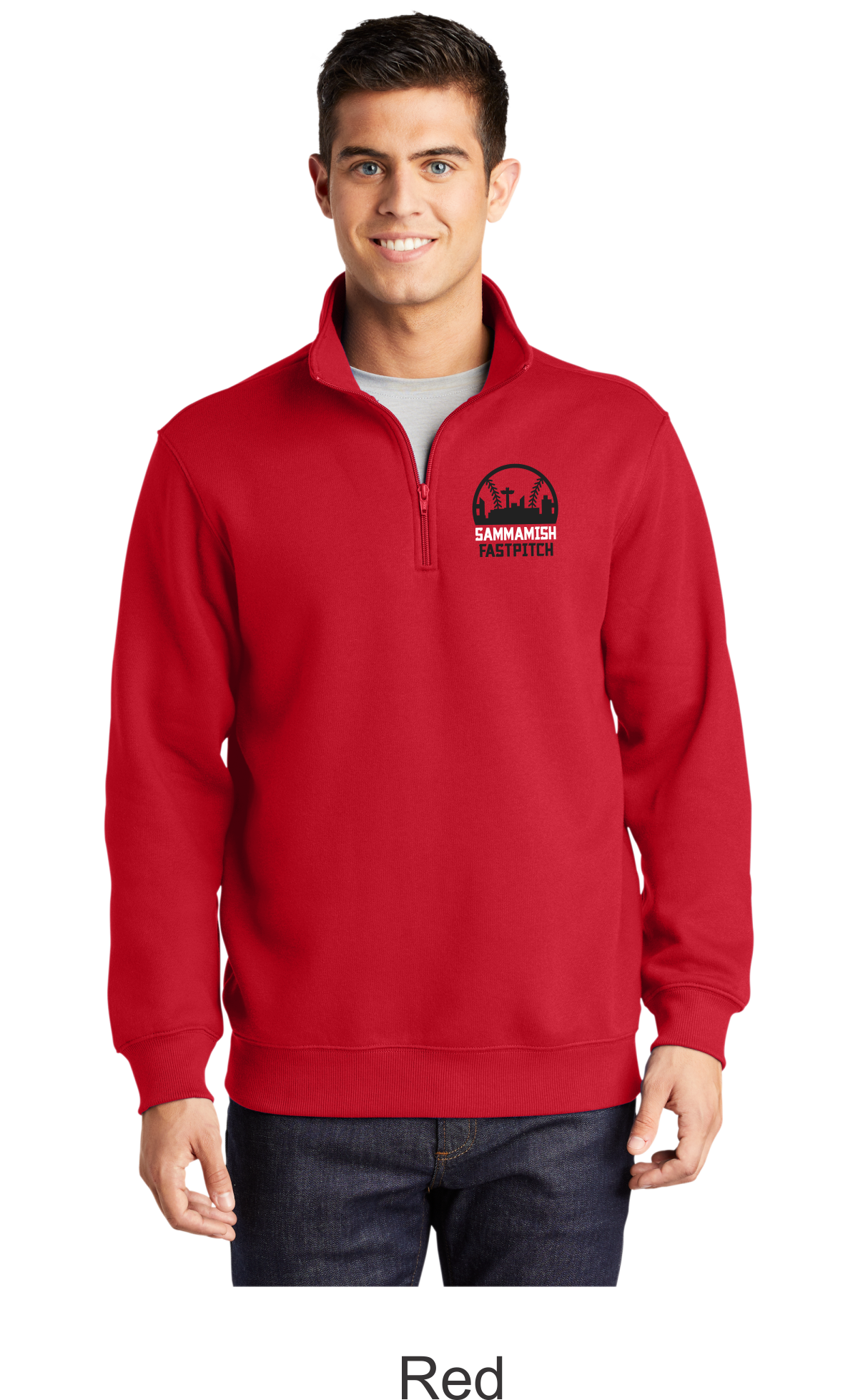 Men's 1/4-Zip Sweatshirt - Main Logo